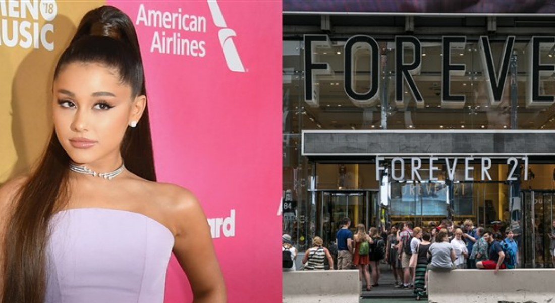 Ariana Grande processa Forever 21 por uso indevido de sua imagem