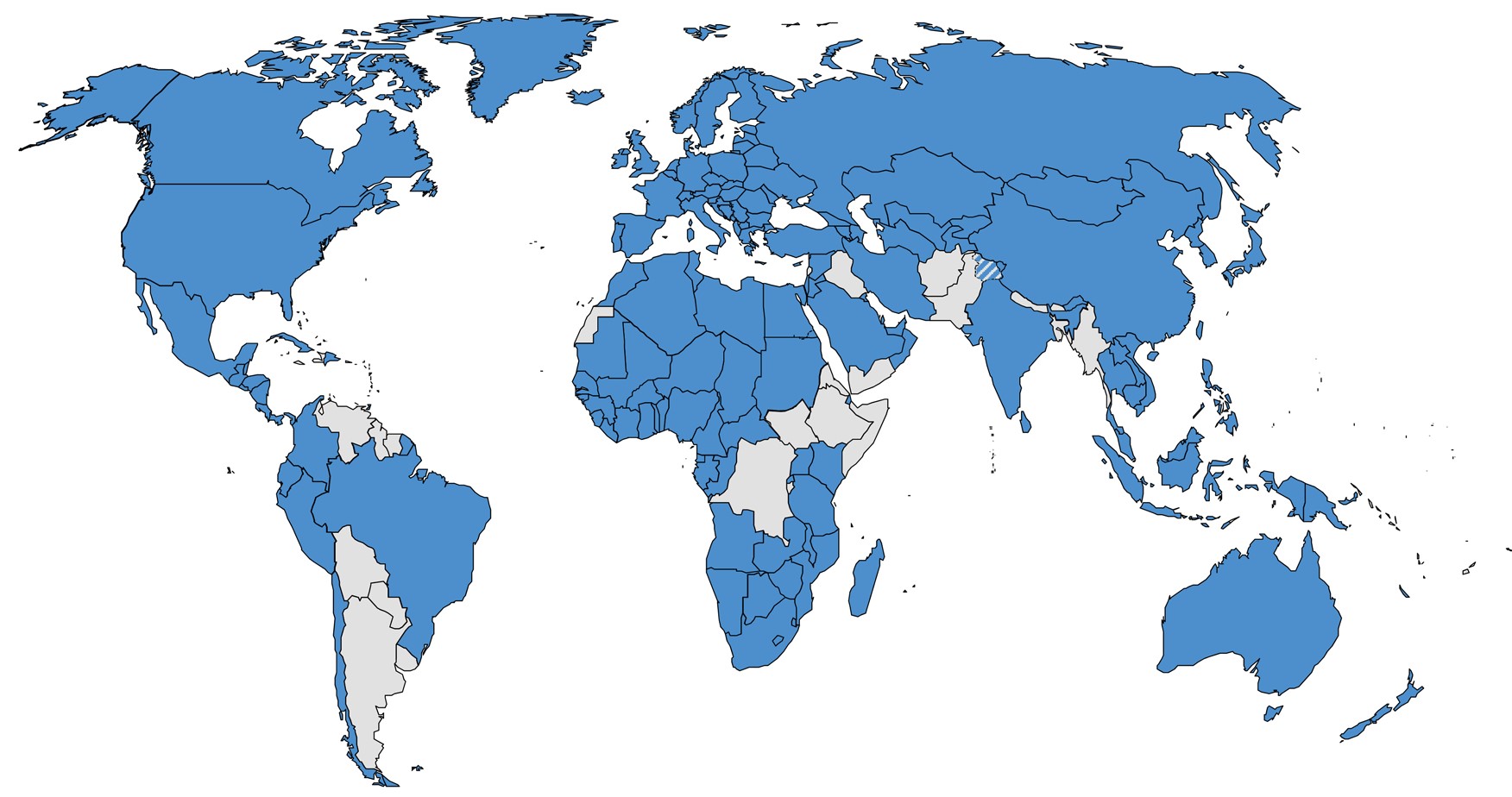 Which countries do not belong to the International Patent System? - Inventa